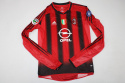 Koszulka Piłkarska AC Milan 2004/2005 Home Retro Długi Rękaw Koszulka Piłkarska AC Milan 2004/2005 Home Retro Długi Rękaw