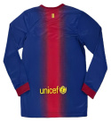 Koszulka Piłkarska FC Barcelona 2012/2013 Retro Długi Rękaw, Messi, Iniesta, Xavi Koszulka Piłkarska FC Barcelona 2012/2013 Retro Długi Rękaw, Messi, Iniesta, Xavi