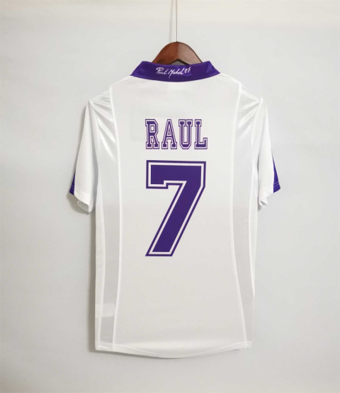 Koszulka Real Madryt 1997/1998 Home Retro, ROBERTO CARLOS, SEEDORF, RAUL,REAL MADRYT koszulki piłkarskie, soccer jersey Koszulka Real Madryt 1997/1998 Home Retro, ROBERTO CARLOS, SEEDORF, RAUL,REAL MADRYT koszulki piłkarskie, soccer jersey