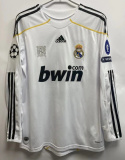 Koszulka Piłkarska Real Madryt 2009/2010 Retro Długi Rękaw, Ronaldo, Kaka Koszulka Piłkarska Real Madryt 2009/2010 Retro Długi Rękaw, Ronaldo, Kaka