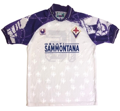 Koszulka Piłkarska AC Fiorentina 1994/1995 Away Retro Koszulka Piłkarska AC Fiorentina 1994/1995 Away Retro