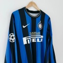 Koszulka Piłkarska Inter Mediolan 2009/2010 Home Dł. Rękaw Retro, Milito, Sneijder, Eto'o Koszulka Piłkarska Inter Mediolan 2009/2010 Home Dł. Rękaw Retro, Milito, Sneijder, Eto'o