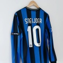 Koszulka Piłkarska Inter Mediolan 2009/2010 Home Dł. Rękaw Retro, Milito, Sneijder, Eto'o Koszulka Piłkarska Inter Mediolan 2009/2010 Home Dł. Rękaw Retro, Milito, Sneijder, Eto'o