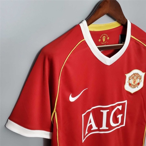 Koszulka Piłkarska Manchester United 2006/2007 Home Retro, Ronaldo, Scholes, Giggs Koszulka Piłkarska Manchester United 2006/2007 Home Retro, Ronaldo, Scholes, Giggs