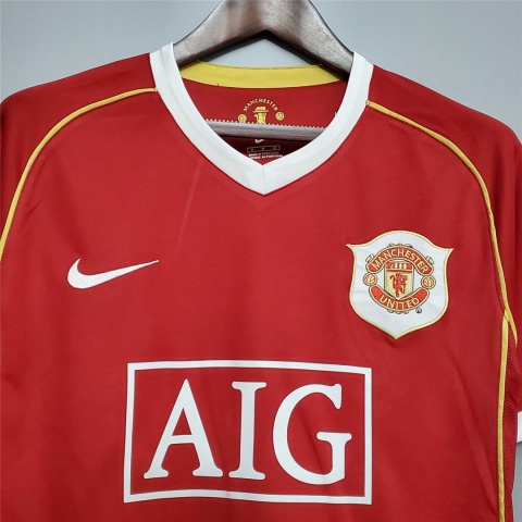 Koszulka Piłkarska Manchester United 2006/2007 Home Retro, Ronaldo, Scholes, Giggs Koszulka Piłkarska Manchester United 2006/2007 Home Retro, Ronaldo, Scholes, Giggs