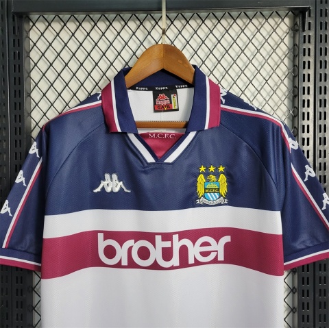 Koszulka Piłkarska Manchester City 1997/1998 Away Retro Koszulka Piłkarska Manchester City 1997/1998 Away Retro