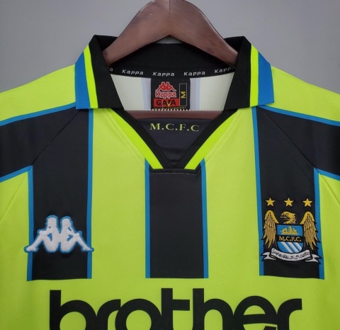 Koszulka Piłkarska Manchester City 1998/1999 Away Retro Koszulka Piłkarska Manchester City 1998/1999 Away Retro