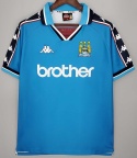 Koszulka Piłkarska Manchester City 1998/1999 Home Retro Koszulka Piłkarska Manchester City 1998/1999 Home Retro