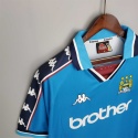 Koszulka Piłkarska Manchester City 1998/1999 Home Retro Koszulka Piłkarska Manchester City 1998/1999 Home Retro