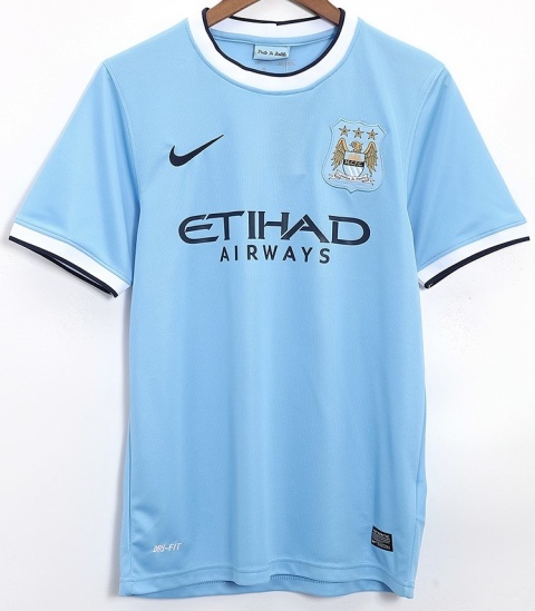 Koszulka Piłkarska Manchester City 2013/2014 Home Retro, Aguero, Yaya Toure Koszulka Piłkarska Manchester City 2013/2014 Home Retro, Aguero, Yaya Toure