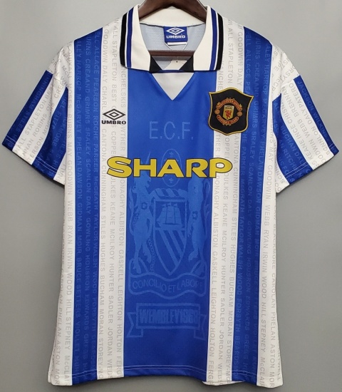 Koszulka Piłkarska Manchester United 1994/1996 Away Retro, Cantona, Beckham, Giggs Koszulka Piłkarska Manchester United 1994/1996 Away Retro, Cantona, Beckham, Giggs