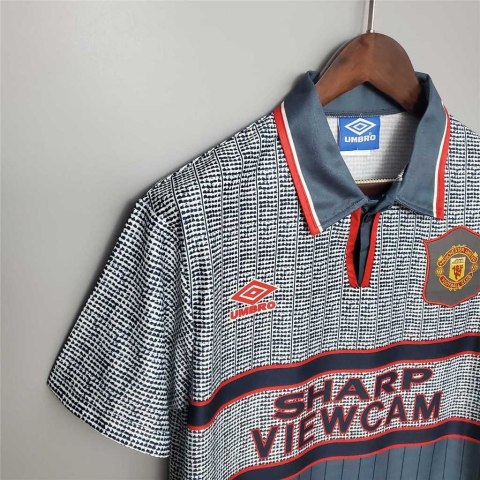 Koszulka Piłkarska Manchester United 1995/1996 Away Retro, Beckham, Cantona, Giggs, Scholes Koszulka Piłkarska Manchester United 1995/1996 Away Retro, Beckham, Cantona, Giggs, Scholes