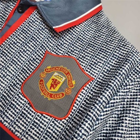 Koszulka Piłkarska Manchester United 1995/1996 Away Retro, Beckham, Cantona, Giggs, Scholes Koszulka Piłkarska Manchester United 1995/1996 Away Retro, Beckham, Cantona, Giggs, Scholes