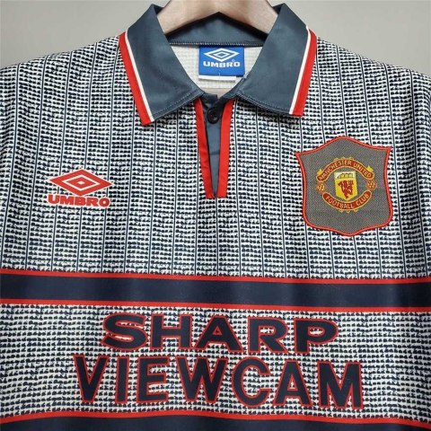 Koszulka Piłkarska Manchester United 1995/1996 Away Retro, Beckham, Cantona, Giggs, Scholes Koszulka Piłkarska Manchester United 1995/1996 Away Retro, Beckham, Cantona, Giggs, Scholes