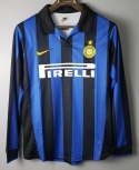 Koszulka Piłkarska Inter Mediolan 1998/1999 Home Retro Długi Rękaw, Ronaldo, Baggio Koszulka Piłkarska Inter Mediolan 1998/1999 Home Retro Długi Rękaw, Ronaldo, Baggio