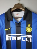 Koszulka Piłkarska Inter Mediolan 1998/1999 Home Retro Długi Rękaw, Ronaldo, Baggio Koszulka Piłkarska Inter Mediolan 1998/1999 Home Retro Długi Rękaw, Ronaldo, Baggio