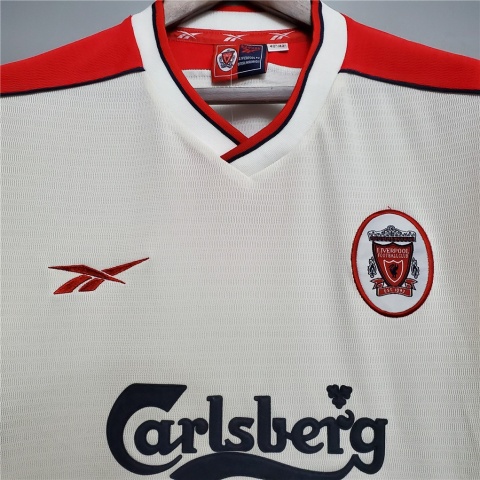 Koszulka Piłkarska Liverpool FC 1998/1999 Away Retro, Fowler, Gerrard, Owen Koszulka Piłkarska Liverpool FC 1998/1999 Away Retro, Fowler, Gerrard, Owen