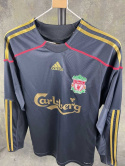 Koszulka Piłkarska Liverpool FC 2009/2010 Away Retro Długi Rękaw, Gerrard, Torres Koszulka Piłkarska Liverpool FC 2009/2010 Away Retro Długi Rękaw, Gerrard, Torres