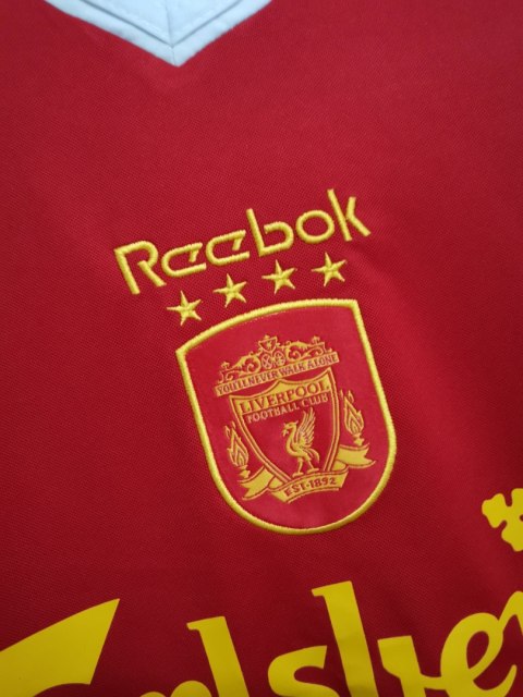 Koszulka Piłkarska Liverpool FC 2001/2002 UCL Home Retro, Owen, Heskey Koszulka Piłkarska Liverpool FC 2001/2002 UCL Home Retro, Owen, Heskey