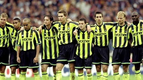 Koszulka Piłkarska Manchester City 1998/1999 Away Retro Koszulka Piłkarska Manchester City 1998/1999 Away Retro