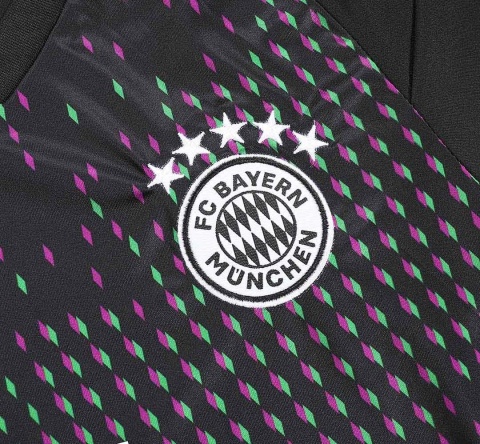 Piłkarski Komplet Strój Dziecięcy Bayern Monachium Away 2023/2024 Piłkarski Komplet Strój Dziecięcy Bayern Monachium Away 2023/2024