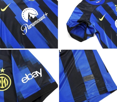 Komplet Dziecięcy Strój Piłkarski Inter Mediolan Home 2023/2024, Lautaro, Barella Komplet Dziecięcy Strój Piłkarski Inter Mediolan Home 2023/2024, Lautaro, Barella