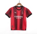 Komplet Dziecięcy Strój Piłkarski AC Milan Home 2023/2024, Rafael Leao