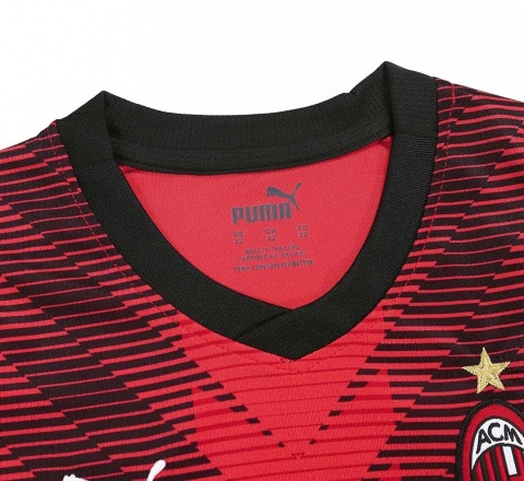 Komplet Dziecięcy Strój Piłkarski AC Milan Home 2023/2024, Rafael Leao Komplet Dziecięcy Strój Piłkarski AC Milan Home 2023/2024, Rafael Leao