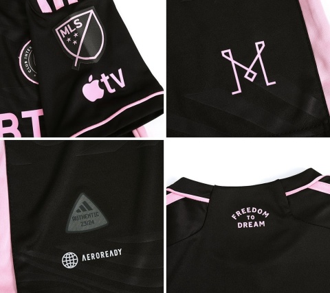 Piłkarski Komplet Strój Dziecięcy Inter Miami Away 2023/2024, Messi Piłkarski Komplet Strój Dziecięcy Inter Miami Away 2023/2024, Messi