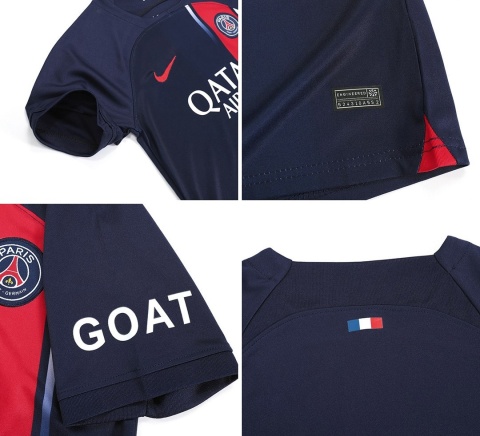 Piłkarski Komplet Strój Dziecięcy Paris Saint Germain 2023/2024, Mbappe Piłkarski Komplet Strój Dziecięcy Paris Saint Germain 2023/2024, Mbappe