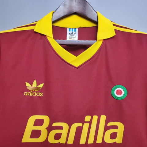 Koszulka Piłkarska AS Roma 1991/1992 Home Retro, Voller, Totti Koszulka Piłkarska AS Roma 1991/1992 Home Retro, Voller, Totti