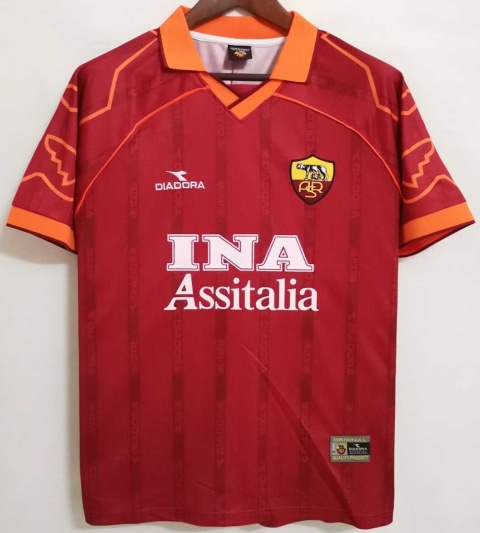 Koszulka Piłkarska AS Roma 1999/2000 Home Retro, Totti Koszulka Piłkarska AS Roma 1999/2000 Home Retro, Totti
