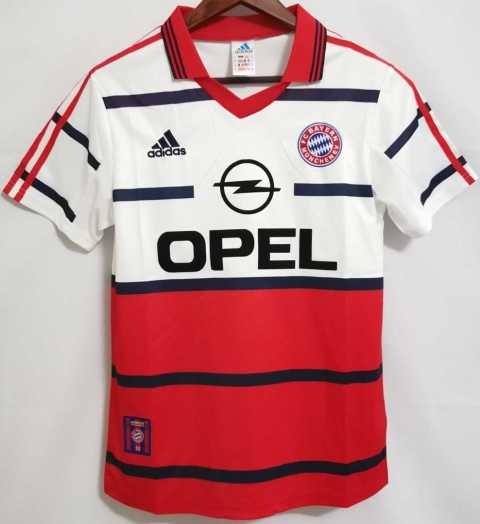 Koszulka Piłkarska Bayern Monachium 1999/2000 Away Retro, Elber, Scholl, Matthaus Koszulka Piłkarska Bayern Monachium 1999/2000 Away Retro, Elber, Scholl, Matthaus