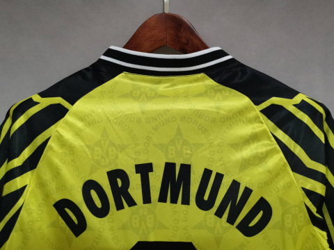 Koszulka Piłkarska Borussia Dortmund 1994/1995 Home Retro, Chapuisat, Moller Koszulka Piłkarska Borussia Dortmund 1994/1995 Home Retro, Chapuisat, Moller