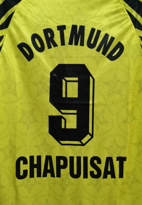 Koszulka Piłkarska Borussia Dortmund 1994/1995 Home Retro, Chapuisat, Moller Koszulka Piłkarska Borussia Dortmund 1994/1995 Home Retro, Chapuisat, Moller