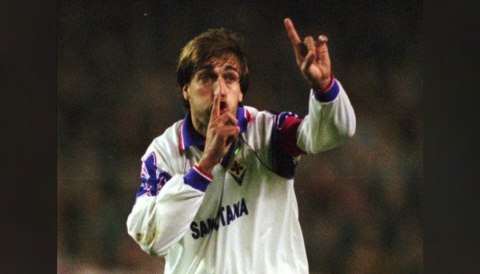 Koszulka Piłkarska AC Fiorentina 1995/1996 Away Retro Koszulka Piłkarska AC Fiorentina 1995/1996 Away Retro