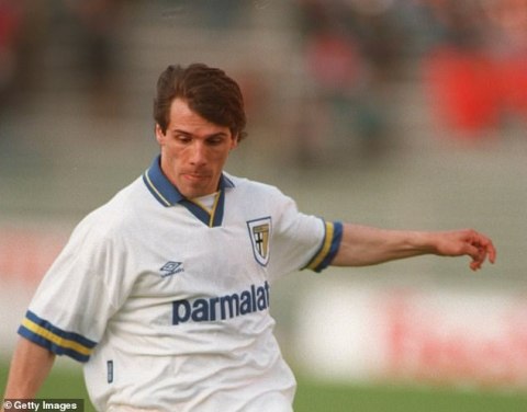 Koszulka Piłkarska AC Parma 1993/1995 Away Retro Koszulka Piłkarska AC Parma 1993/1995 Away Retro