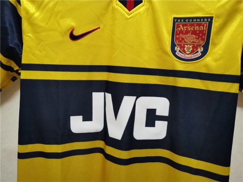 Koszulka Piłkarska Arsenal Londyn 1997/1998 Away Retro, Bergkamp Koszulka Piłkarska Arsenal Londyn 1997/1998 Away Retro, Bergkamp