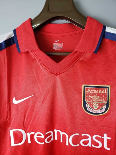 Koszulka Piłkarska Arsenal Londyn 2000/2002 Home Retro Długi Rękaw, Henry, Bergkamp Koszulka Piłkarska Arsenal Londyn 2000/2002 Home Retro Długi Rękaw, Henry, Bergkamp