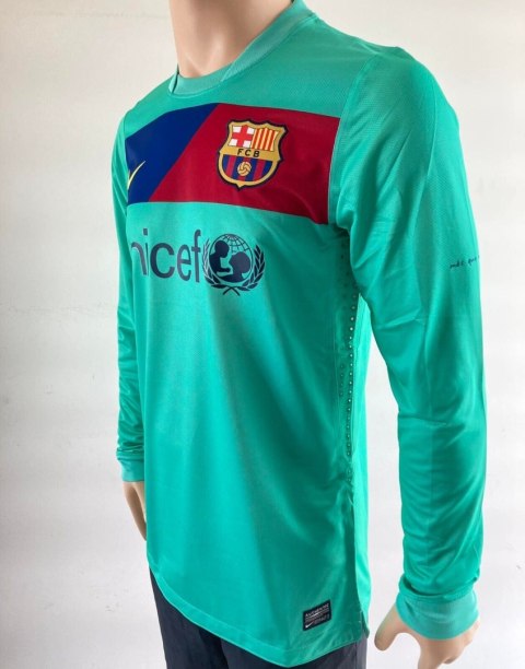Koszulka Piłkarska FC Barcelona 2010/2011 Away Retro Długi Rękaw, Messi, Xavi Koszulka Piłkarska FC Barcelona 2010/2011 Away Retro Długi Rękaw, Messi, Xavi