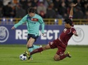 Koszulka Piłkarska FC Barcelona 2010/2011 Away Retro Długi Rękaw Koszulka Piłkarska FC Barcelona 2010/2011 Away Retro Długi Rękaw