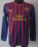 Koszulka Piłkarska FC Barcelona 2011/2012 Home Retro Długi Rękaw, Messi, Iniesta, Xavi Koszulka Piłkarska FC Barcelona 2011/2012 Home Retro Długi Rękaw, Messi, Iniesta, Xavi