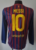 Koszulka Piłkarska FC Barcelona 2011/2012 Home Retro Długi Rękaw, Messi, Iniesta, Xavi Koszulka Piłkarska FC Barcelona 2011/2012 Home Retro Długi Rękaw, Messi, Iniesta, Xavi