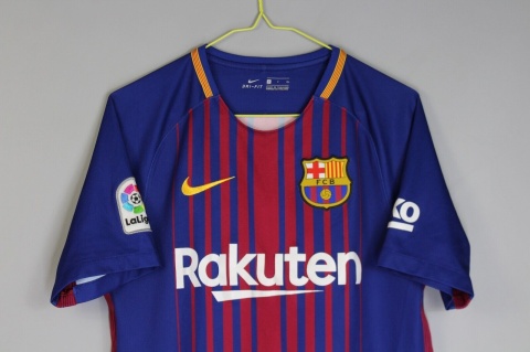 Koszulka Piłkarska FC Barcelona 2017/2018 Home Retro, Messi, Suarez, Neymar Koszulka Piłkarska FC Barcelona 2017/2018 Home Retro, Messi, Suarez, Neymar