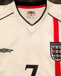 Koszulka Piłkarska Anglia MŚ 2002 Home Retro, Beckham Koszulka Piłkarska Anglia MŚ 2002 Home Retro, Beckham