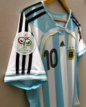 Koszulka Piłkaska Argentyna 2006 Home Retro, Messi