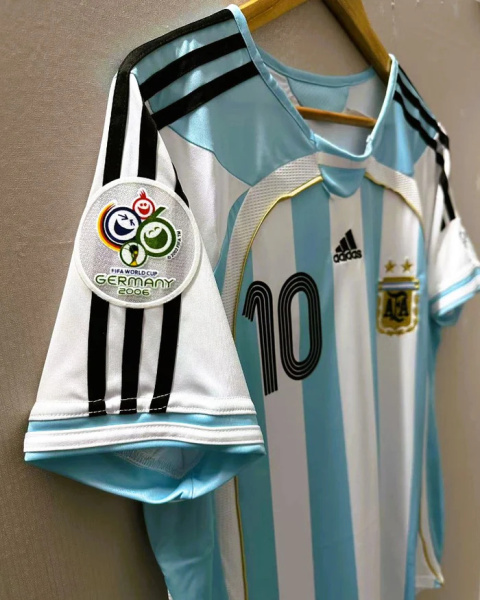 Koszulka Piłkaska Argentyna 2006 Home Retro, Messi Koszulka Piłkaska Argentyna 2006 Home Retro, Messi
