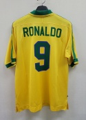 Koszulka Piłkarska Brazylia 1997 Home Retro, Ronaldo, Romario Koszulka Piłkarska Brazylia 1997 Home Retro, Ronaldo, Romario