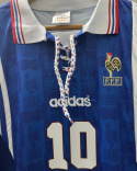 Koszulka Piłkarska Francja Euro 1996 Home RETRO, Zidane Koszulka Piłkarska Francja Euro 1996 Home RETRO, Zidane