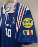 Koszulka Piłkarska Francja Euro 1996 Home RETRO, Zidane Koszulka Piłkarska Francja Euro 1996 Home RETRO, Zidane